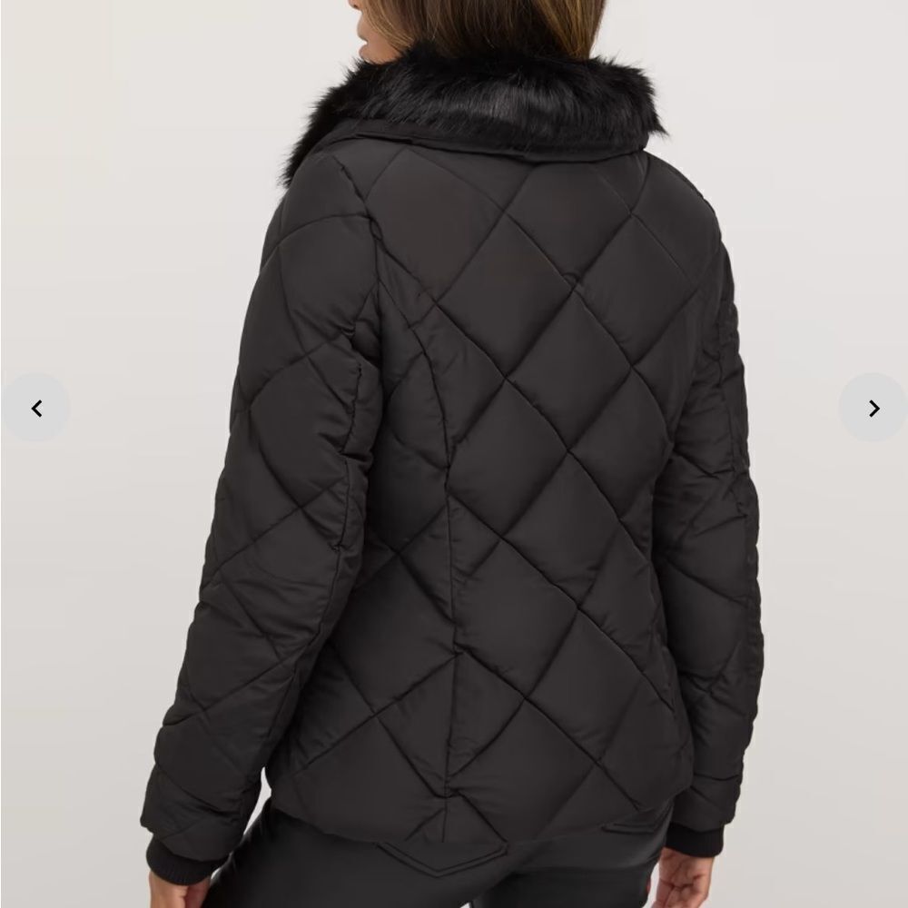 NY & Company Olive Green REPREVE Puffer Jacket - Picture 3 of 3